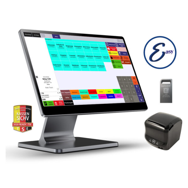 Gastrokasse mit Kundenmonitor